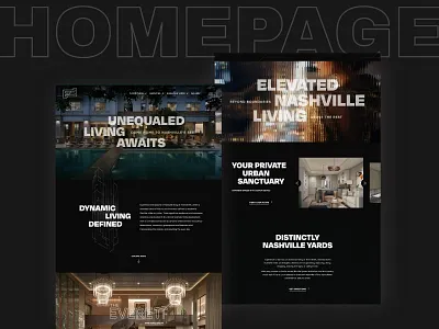 Luxury Web Design - The Everett in Nashville, TN apartment marketing apartment web design apartments luxury website multifamily ui web design web development website design