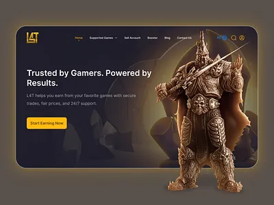 L4T.GG Gaming Platform figma game website gaming gaming website landing page ui ui ux uiux website design
