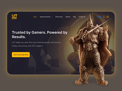 L4T.GG Gaming Platform figma game website gaming gaming website landing page ui ui ux uiux website design