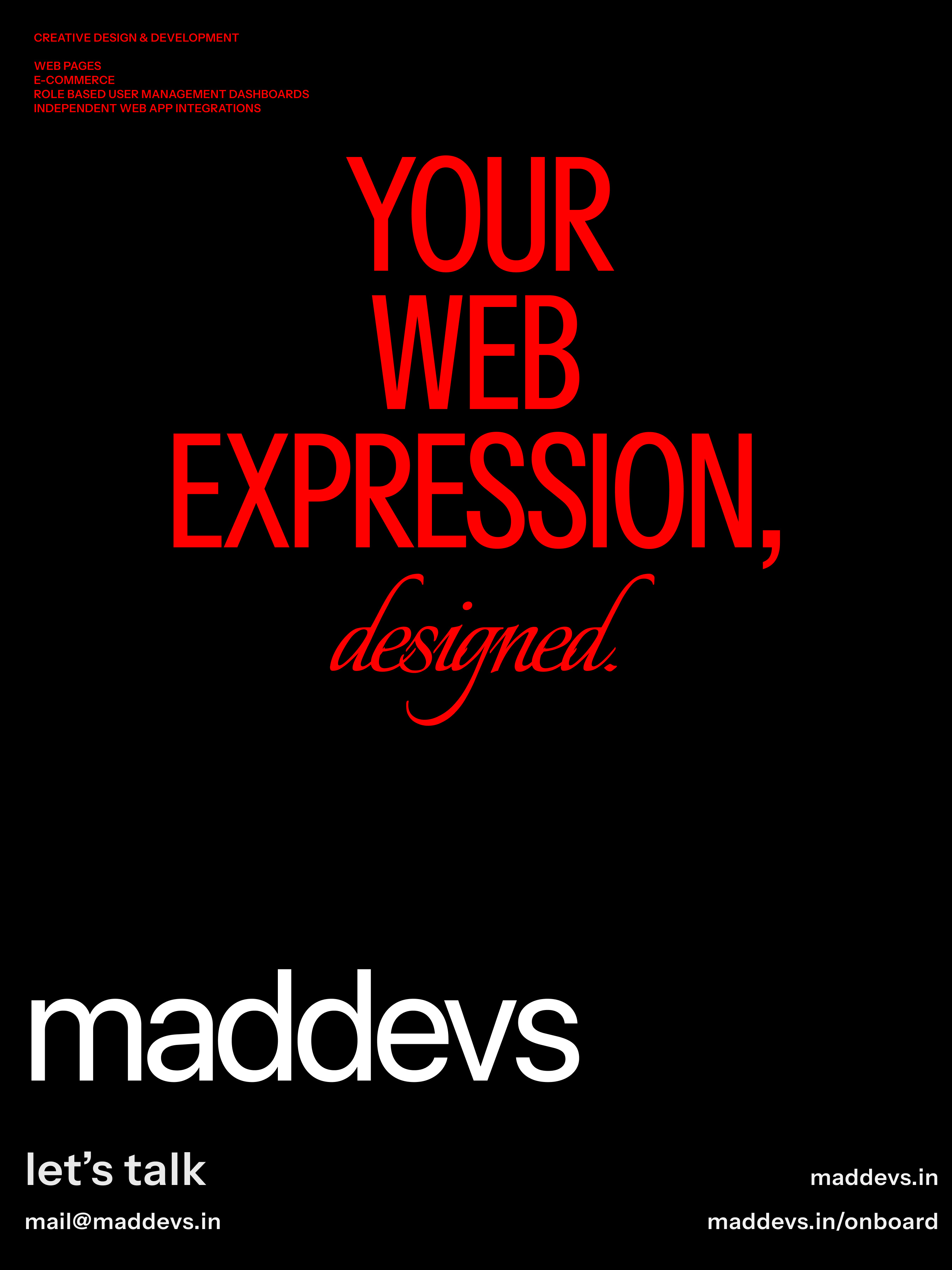 Banner Post | MADDEVS e commerce experience design graphic design interface design landing page ui uiux uiux design user experience design user flow user interface design ux ux design web app web app design web design web development website website design