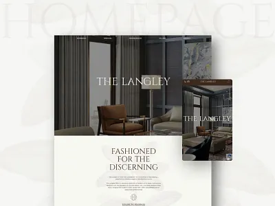 The Langley Luxury Website Design apartments design multifamily multifamily website ui web design web development website design