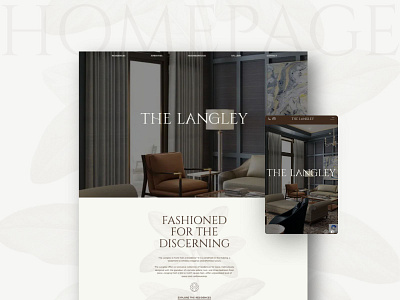 The Langley Luxury Website Design apartments design multifamily multifamily website ui web design web development website design