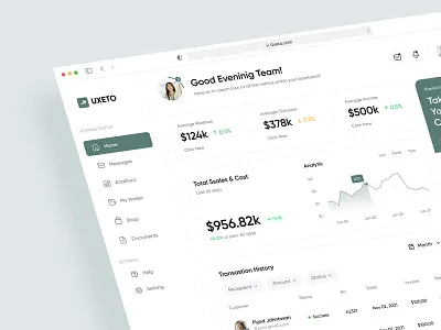 Customer Relationship Management Dashboard analyticsdashboard cleanui crm dashboarddesign datavisualization productdesign saasdesign uidesign userexperience uxdesign webappdesign