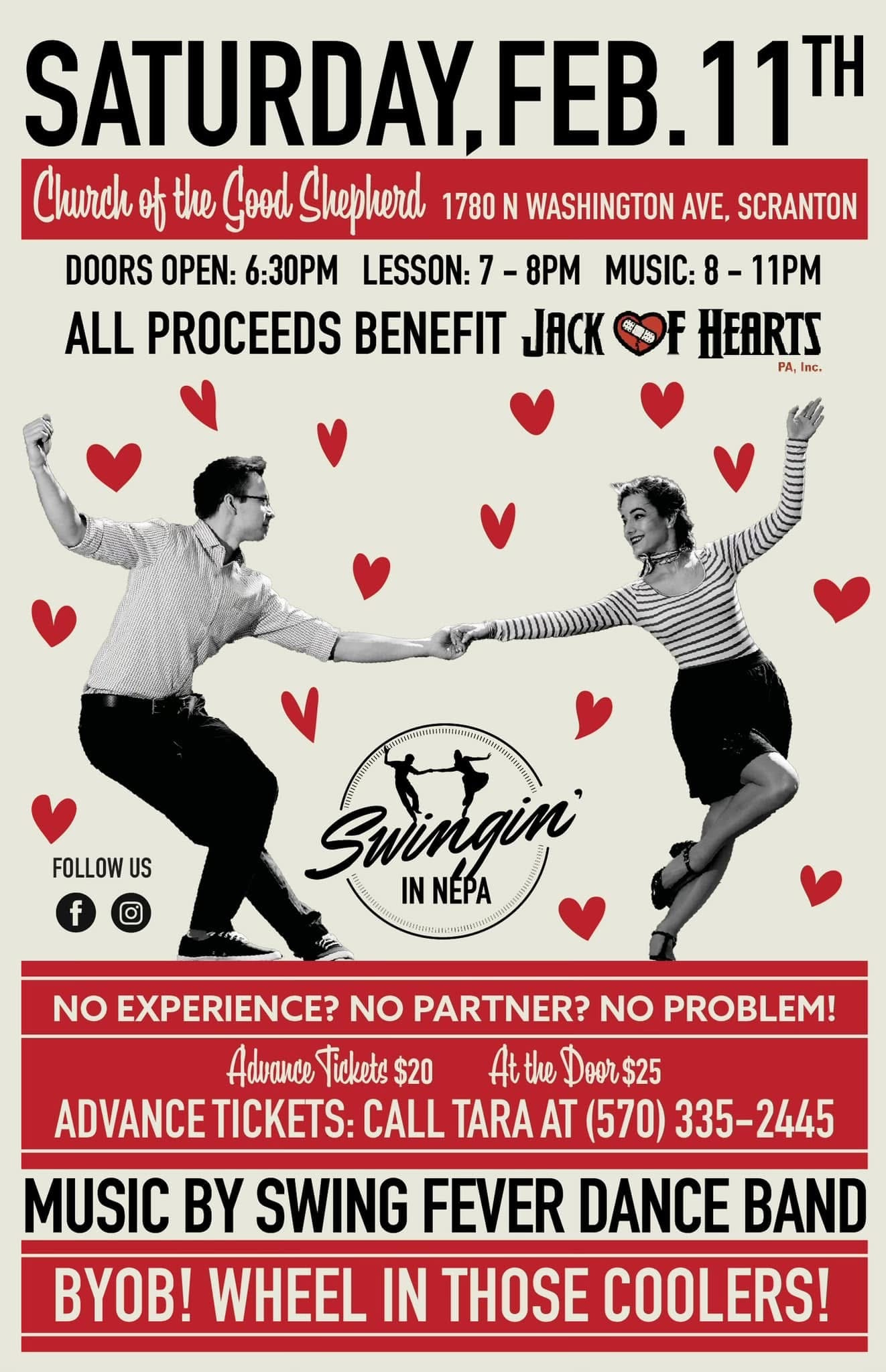 Example of Swingin’ in NEPA – Event Poster Series