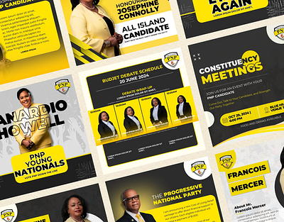 Instagram Campaign Design – Progressive National Party advertising branding design facebook posts flyers graphic design instagram posts linkedin posts marketing marketing campaign reels social media posts social media templates templates typography