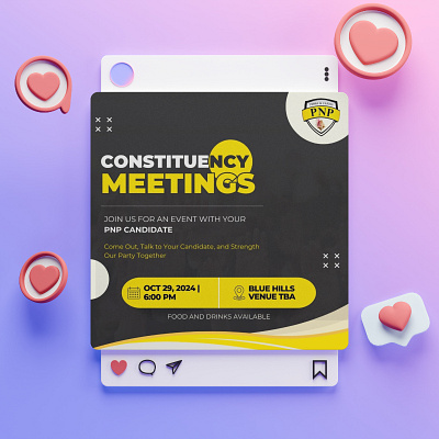 Instagram Campaign Design – Progressive National Party advertising branding design facebook posts flyers graphic design instagram posts linkedin posts marketing marketing campaign reels social media posts social media templates templates typography
