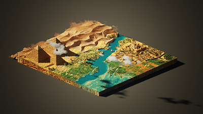 Weset Region - Voxel Art 3d design digital digitalart illustration logo magicavoxel render voxel voxelart