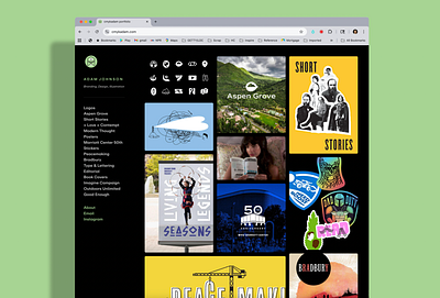 New site, who dis?, cmykadam dot com book covers editorial graphic design illustration portfolio website