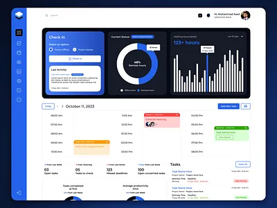 SaaS Dashboard Design | Visual Project Management Tool crm dashboard design figma management tool minimal modern new ui project management project timeline project tool saas saas dashboard saas management task management tasks timeline ui design visual project white board