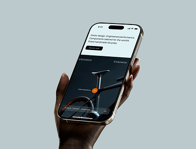 Precision in Motion: A Cycling Components UI bicycle clean cycling cycling components landing page layout technology ui user experience user interaction user interface ux visual language web design website