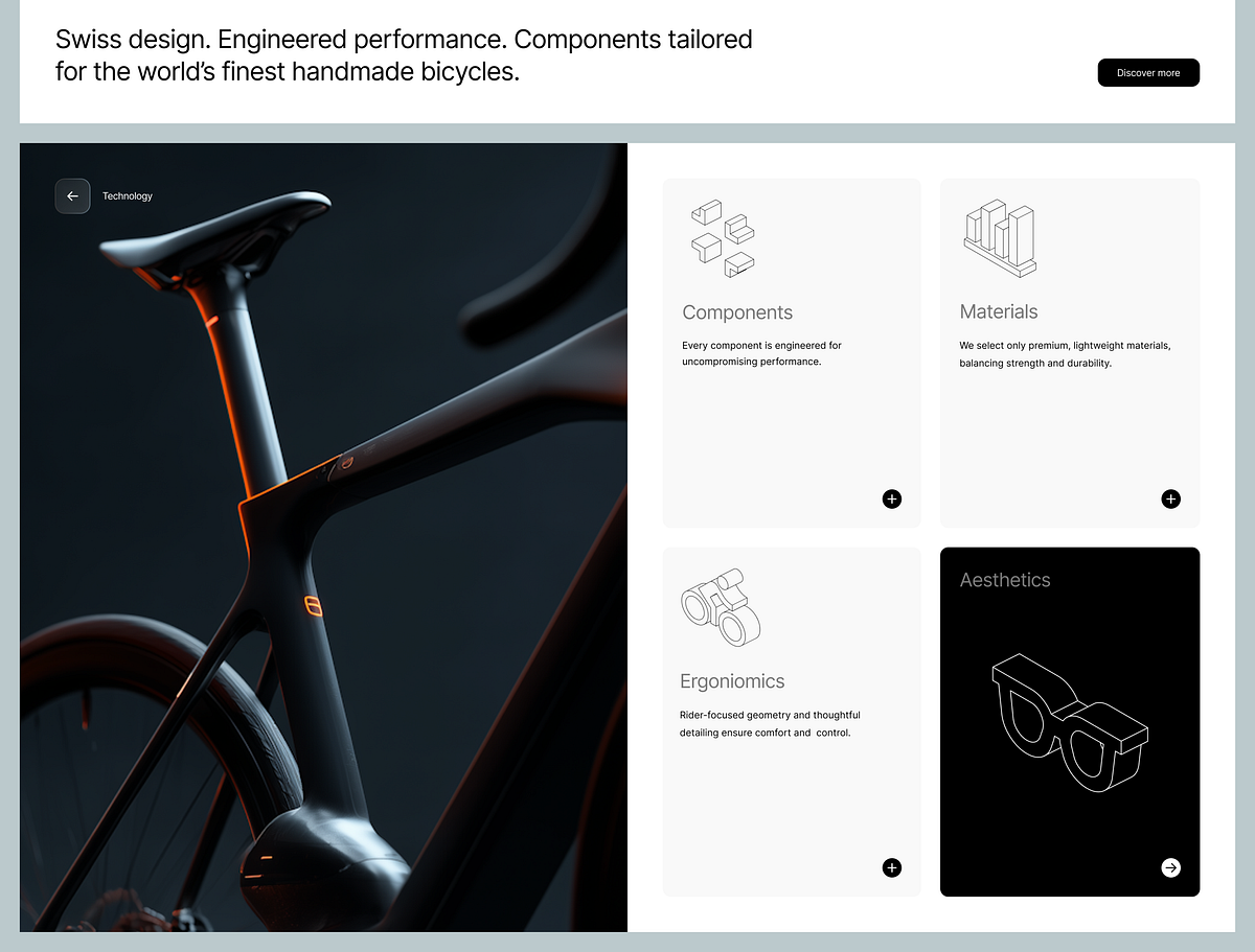 Precision in Motion: A Cycling Components UI Image 1