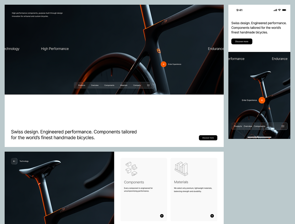 Precision in Motion: A Cycling Components UI Image 0