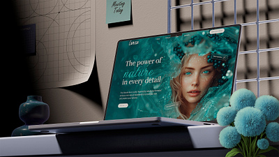 Lumea — First Page Cosmetic Brand Website Concept adobe photoshop concept design cosmetics figma ui ux uxui web design