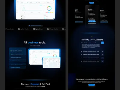 Client Portal Website Design agency management client portal collaboration communication tool design figma framer landing page productivity project management saas software uiux web design website design wordpress workflow automation