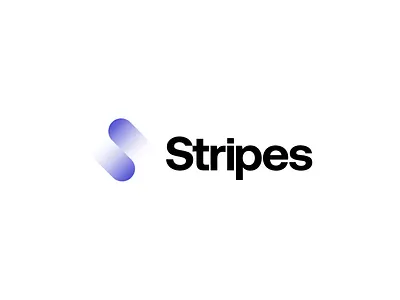 Stripes Logo branding design gradient logo graphic design logo minimalist logo purple logo s logo startup logo typography vector