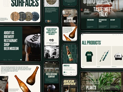 Case Study: MOVA Brewery Website 3d animation beer beverage branding brewery business case study design drinks ecommerce graphic design interface motion graphics ui user experience ux web web design website