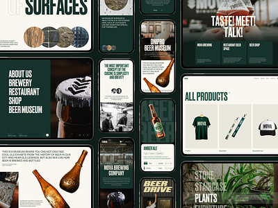 Case Study: MOVA Brewery Website 3d animation beer beverage branding brewery business case study design drinks ecommerce graphic design interface motion graphics ui user experience ux web web design website