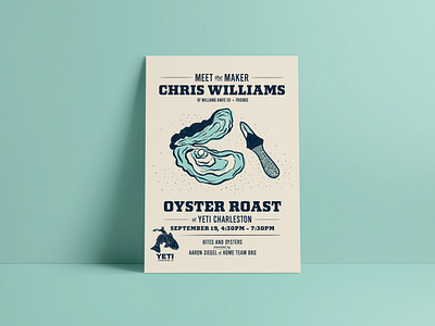 YETI Oyster Roast graphic design illustration poster design