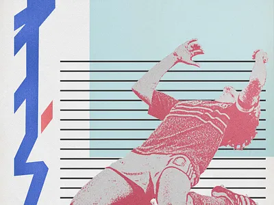 Platini concept design graphic illustration poster sport typography