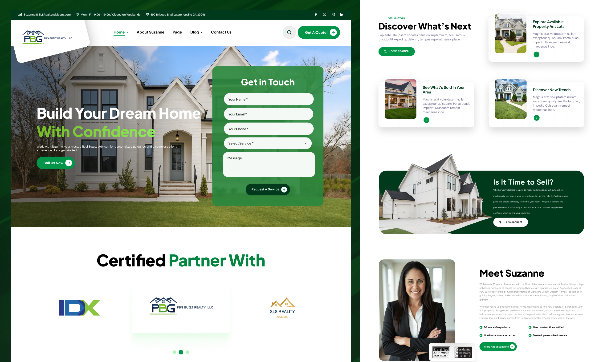 Real Estate Website Design | IDX, Landing Page & Dashboard admindashboard dashboarddesign estateagentui figmadesign idxintegration landingpagedesign leadcapture mobileresponsive propertylisting propertysearch realestatedesign realestatewebsite realtorwebsite uiuxdesign webdesign wordpressdesign
