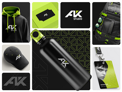 AK Studio – Creative Branding & Digital Solutions brand identity branding creative agency design studio graphic design identity illustration logo logo design visual identity wordmark