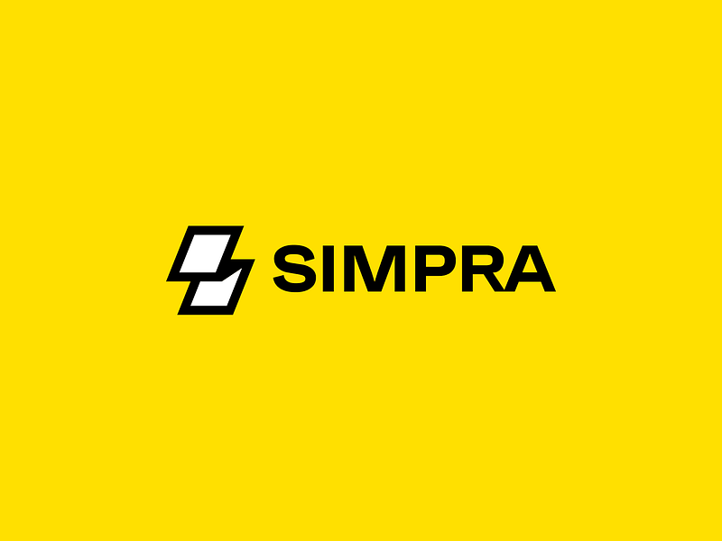 Simpra: Logo branding hotel icon identity illustration logo logotype management payment pos restaurant software symbol system technology