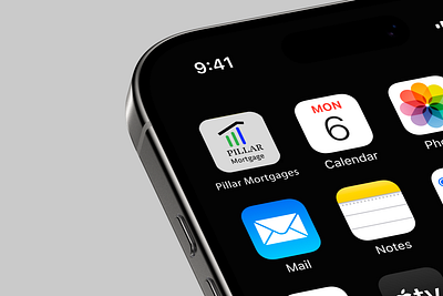 Pillar Mortgages app Icon Daily UI #5 adobe illustrator branding dailyui design figma graphic design illustration logo ui vector