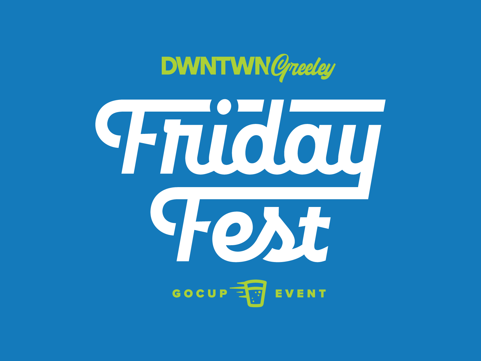 Friday Fest Branding brand colorado dda downtown greeley friday friday fest greeley greeley dda logo logo system pattern