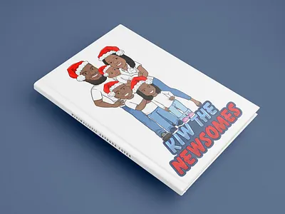 Cartoon Family in Christmas theme 3d animation art art work artist branding cartoon character design design graphic design illustration logo motion graphics nft ui