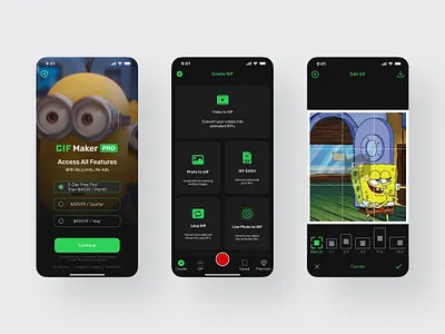 GIF Maker - 2023 app design mobile app product design ui ux
