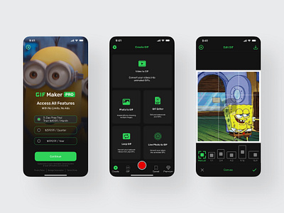 GIF Maker - 2023 app design mobile app product design ui ux