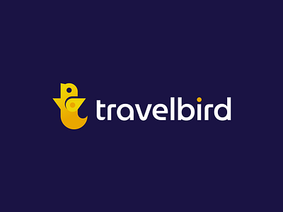 Travelbird bird brand branding design elegant illustration letter location logo logotype map mark minimalism modern pin pointer sign t travel trip