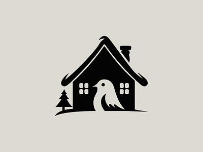 Bird House animal bird bird house branding flat house illustration logo logo designer minimal minimalist nature negative space negativespace nest teamographic