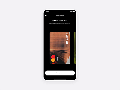 Revolut x Alex Kuznetsov Cards 3d rotation alex kuznetsov art art cards art collaboration artist cards collaboration contemporary art design app graphic design master card minimal mobile order card revolut ui ux virtual cards