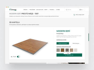 Camsan Parkelam 3D Viewer Page design figma landing page product design ui ux web design website design