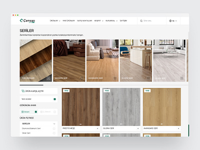 Camsan Parke Products Page figma landing page product design ui ux web design website design