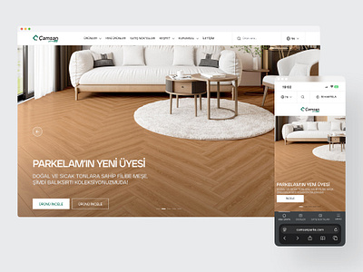 Camsan Parke Header Design design figma landing page product design ui ux web design
