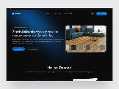 Floorify Landing Page design figma landing page product design ui ux web design