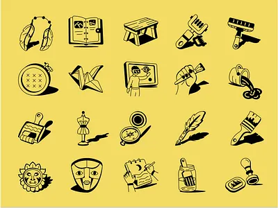 Creative Doodle Icons doodle icon vector whimsical design