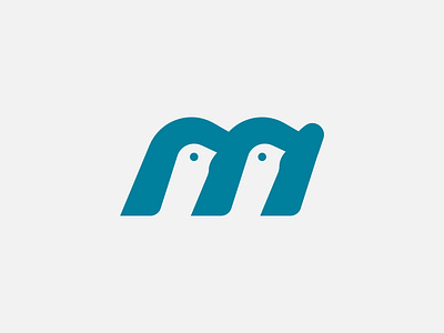 M Bird logo animal bird branding elegant emblem geometric illustration letter m lettering logo logo designer m m logo minimal monogram symbol typography vector wildlife