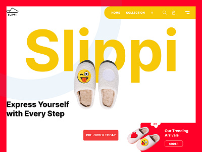 Slippi – Fun & Modern Ecommerce Website Design branding online store