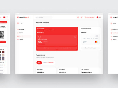 Carpetify Subscription Manage Page design figma landing page product design ui ux web design