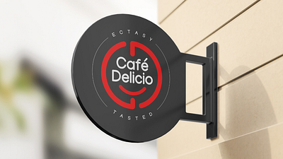 Cafe Delicio brand cafe design food logo restaurant tamil