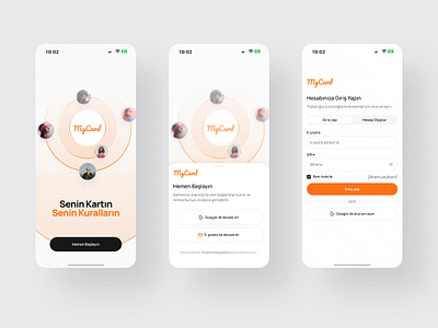 MyCard Mobile App Login Designs android app design design figma ios mobile app design product design ui ux