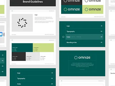 Omnize - Brand Guidelines animation brand design brand identity branding clean design digital graphic design logo logo design minimalist logo modern modern logo motion graphics ui uidesign uiux ux uxdesign uxerflow