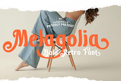 Melagolia Retro Script 80s font brandidentity font brush calligraphy christmas font fashion font feminine font handwritten font invitation font logotype nostalgic font retro font script valentine font vintage font wedding font