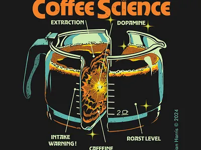 Coffee Science coffee cross section diagram funny