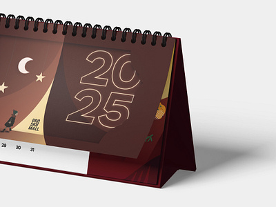 Calendar layout branding graphic design