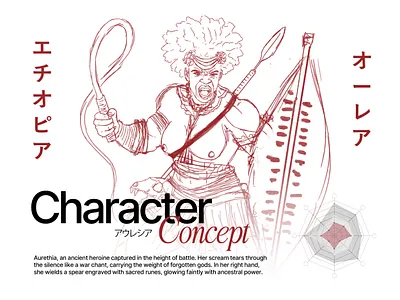 Aurethia - Character Concept art branding character character concept concept design drawing graphic design illustration logo motion graphics sketch ui ux vector