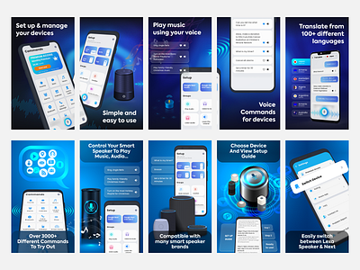Alexa for Smart Voice Speakers - Screenshot app design graphic design illustration